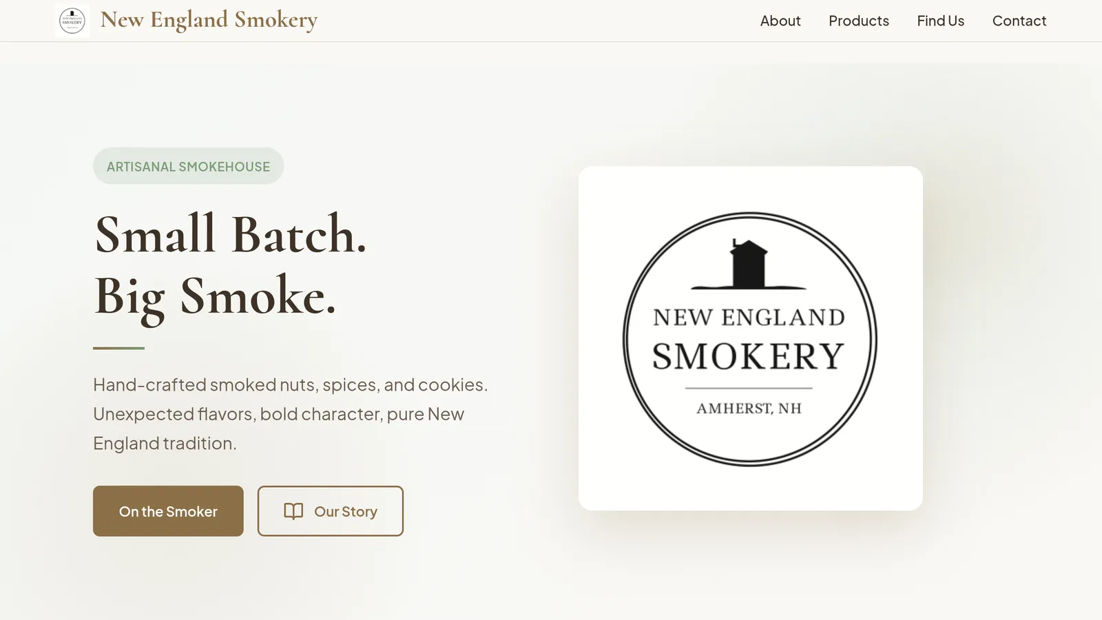 New England Smokery website