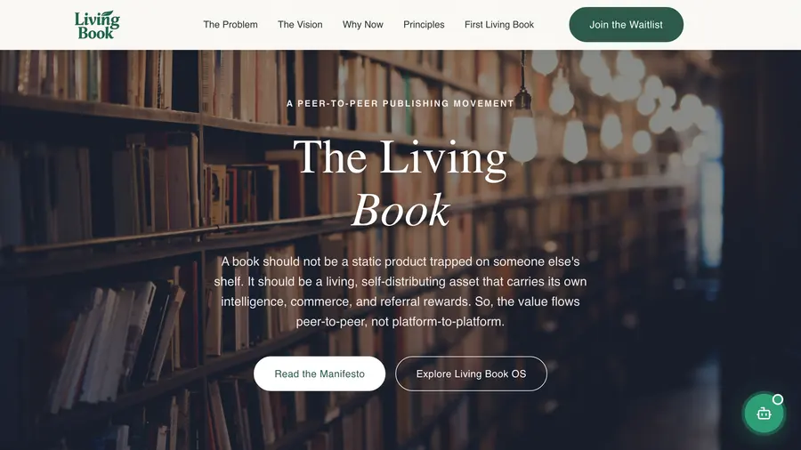 The Living Book website