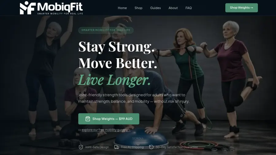 MobiqFit website