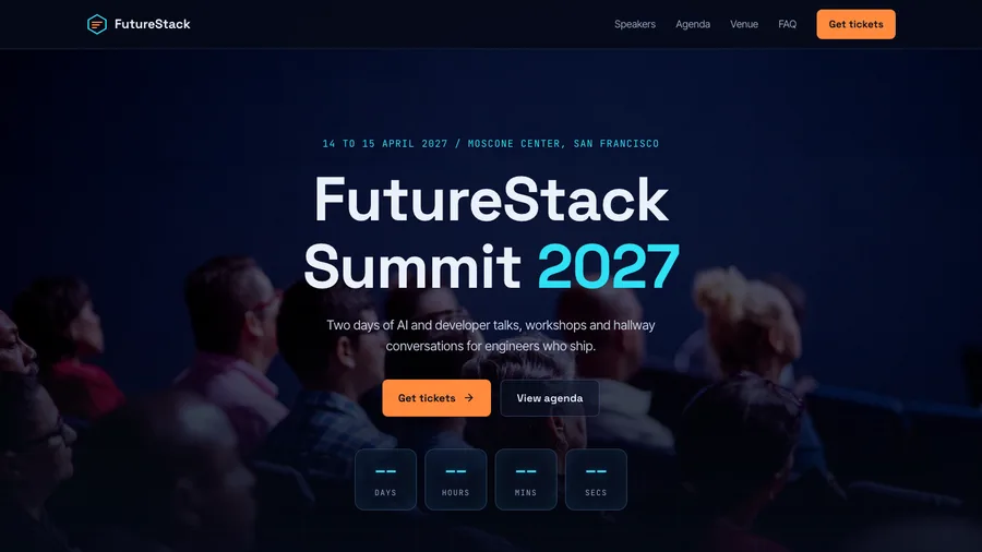 Conference event website template